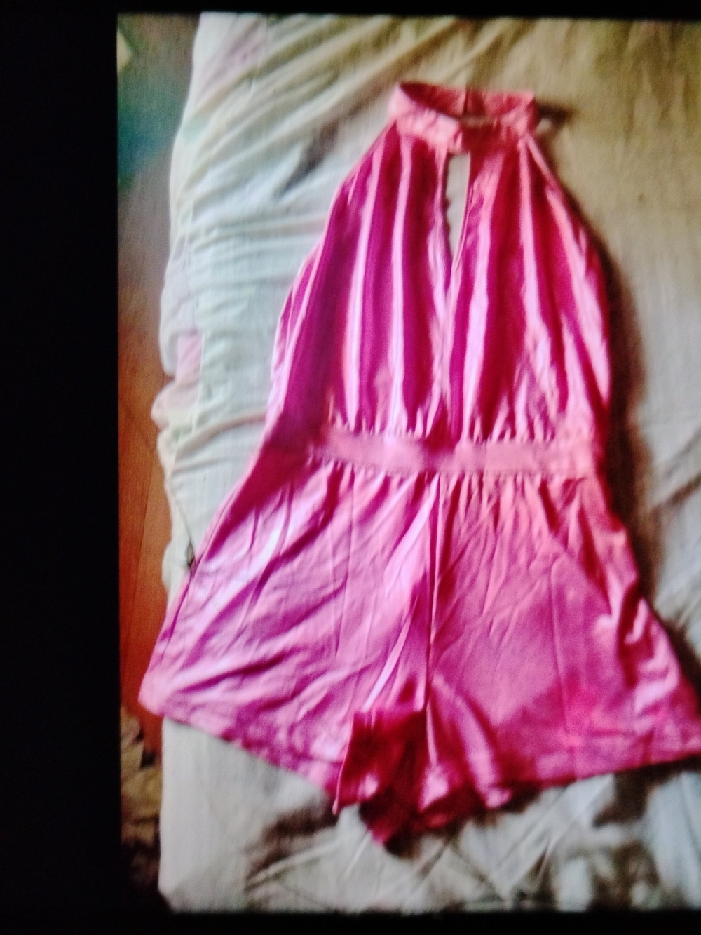 Pink Halter Romper One-Piece for Women - Brand Unspecified